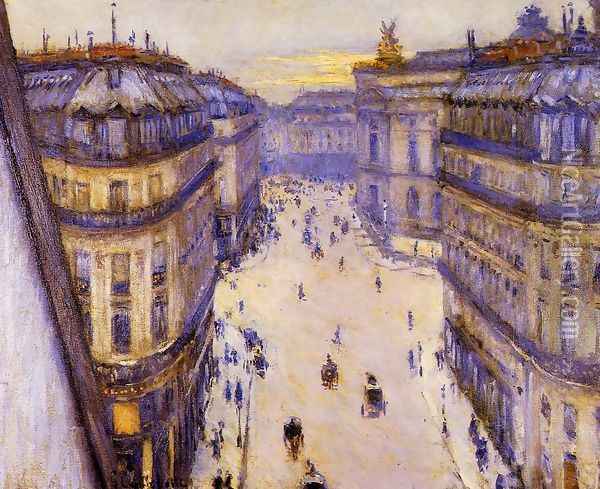 Rue Halevy Seen From The Sixth Floor Oil Painting - Gustave Caillebotte