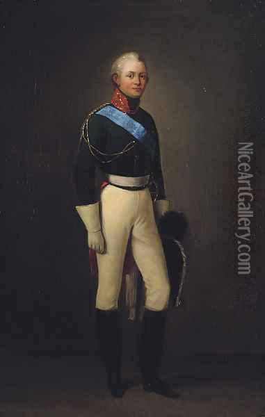 Portrait of Alexander I Oil Painting - Adolphe Ladurner