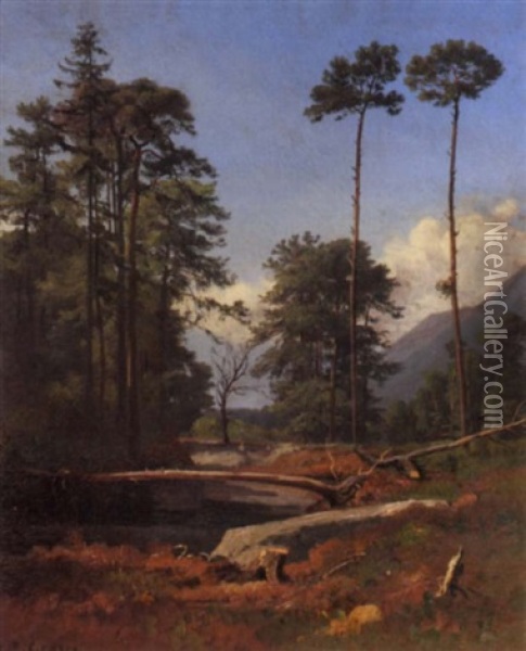 Landschaft Oil Painting - Jean Philippe George-Julliard