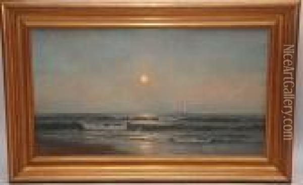 Sailboat/seascape Oil Painting - Warren W. Sheppard