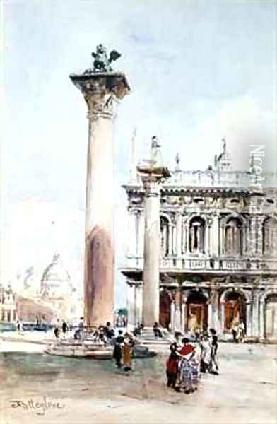 The Piazzetta di San Marco Venice Oil Painting - John Fulleylove