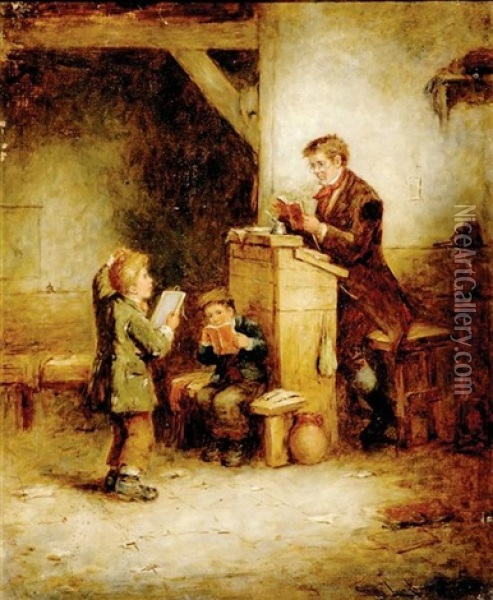 The Schoolmaster Oil Painting - Mark William Langlois