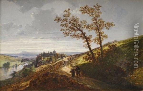 La Riviere De Quimperle Oil Painting - Jules Achille-Noel