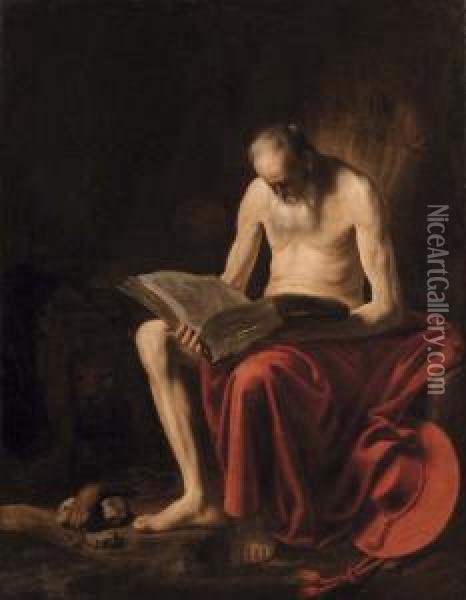 San Girolamo In Meditazione Nel Deserto Oil Painting - Hendrick Terbrugghen