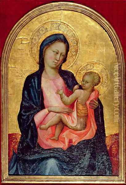 Madonna of Humility, c.1410 Oil Painting - Giovanni Francesco