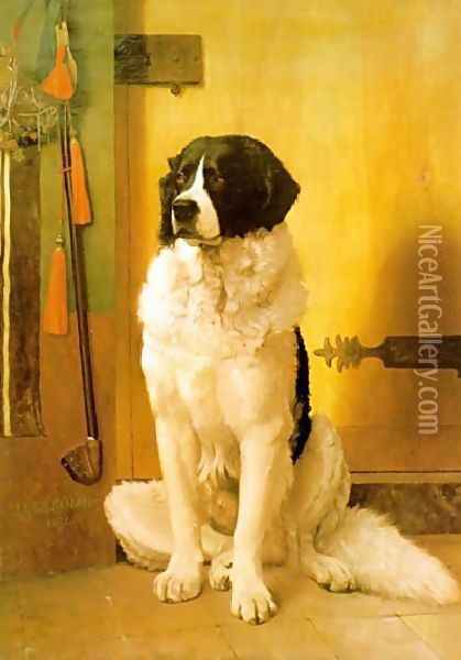 Study Of A Dog Oil Painting - Jean-Leon Gerome