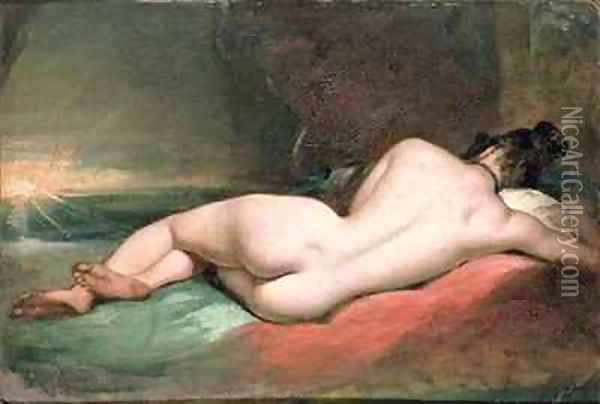Nude Model Reclining Oil Painting - William Etty