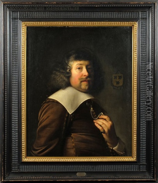 Portrait De Noble Oil Painting - Jan De Bray