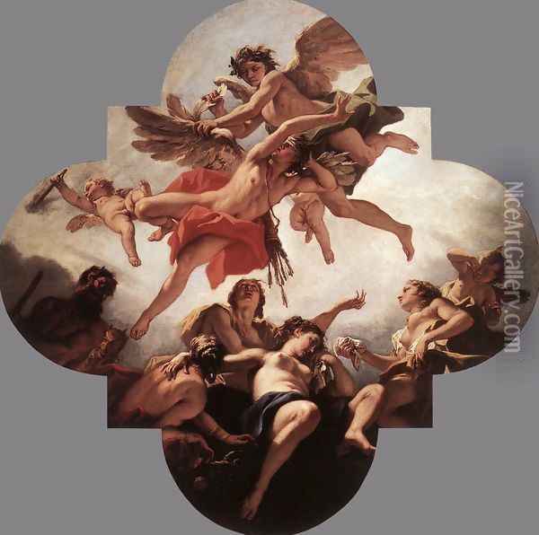 The Punishment of Cupid Oil Painting - Sebastiano Ricci