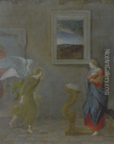 Annunciazione Oil Painting - Lodovico (Il Cigoli) Cardi