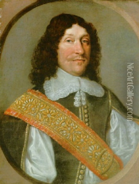 Portrait Of A Gentleman Oil Painting - Cornelius de Neve