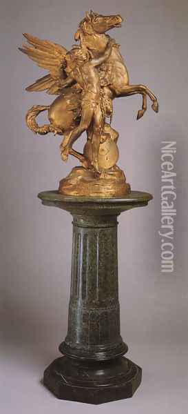 Perseus and Pegasus Oil Painting - Emile-Louis Picault