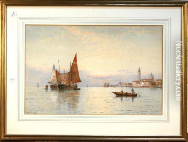 The Lagoon, Venice Oil Painting - George Stanfield Walters