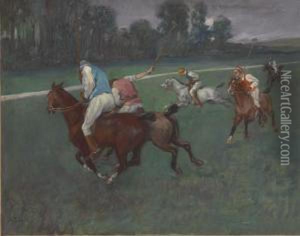Joueur De Polo Oil Painting - Pierre Georges Jeanniot