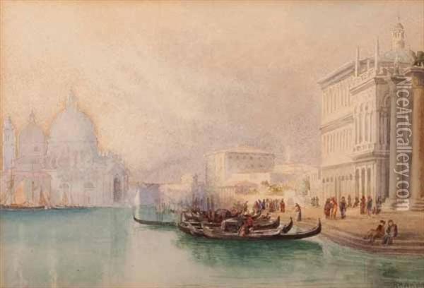 St Mark's, Venice Oil Painting - Richard Henry Wright