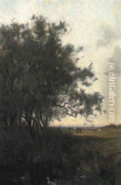 Walkton, Kettering Oil Painting - Sir Alfred East