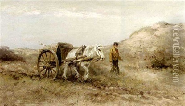 A Heavy Load Oil Painting - Willem George Frederik Jansen