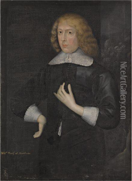 Portrait Of William Seymour, Marquess Of Hertford, Later Duke Of Somerset (1588-1660) Oil Painting - Gilbert Jackson