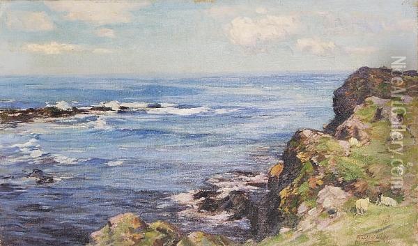 Summer Sea Oil Painting - John Campbell Mitchell