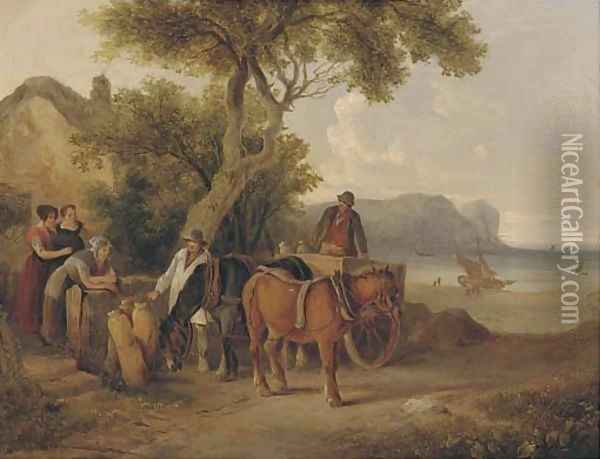 The daily rounds Oil Painting - William Joseph Shayer