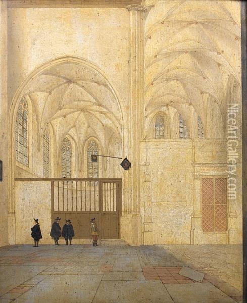 The North Transept And Choir Chapel Of Thesint Janskerk, Utrecht Oil Painting - Pieter Jansz. Saenredam
