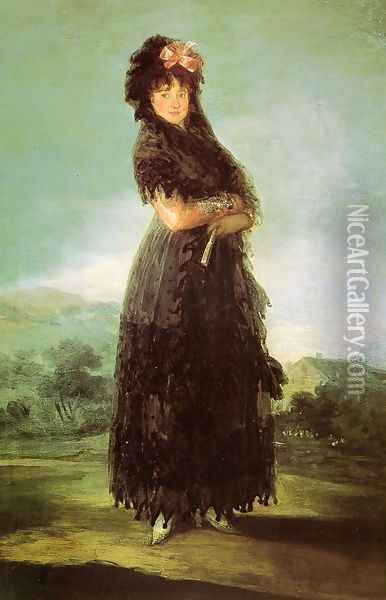 Portrait Of Mariana Waldstein Oil Painting - Francisco De Goya y Lucientes
