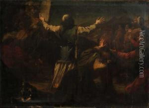 Moise Et Les Tables De La Loi Oil Painting - Lorenzo Pasinelli