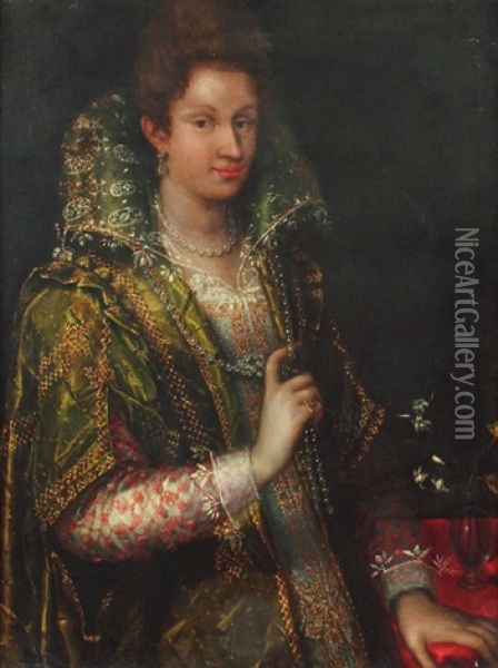 Bildnis Einer Italienischen Edelfrau Oil Painting - Lavinia Fontana