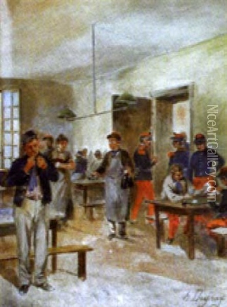 Scene Militaire Oil Painting - Henri Louis Dupray