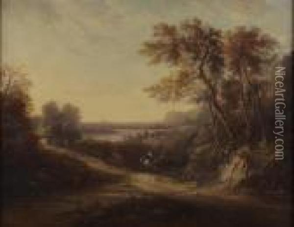 On The Way To Market Oil Painting - Margaret Nasmyth