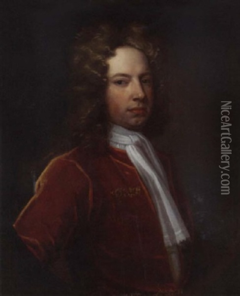 Portrait Of George Rochfort, Of Gaulstown, Co. Westmeath, M.p. For Co. Westmeath Oil Painting - Charles Jervas