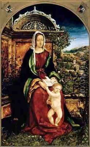 The Virgin and Child Oil Painting - Hans Burgkmair the elder