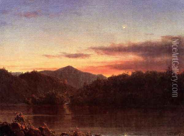 The Evening Star Oil Painting - Frederic Edwin Church