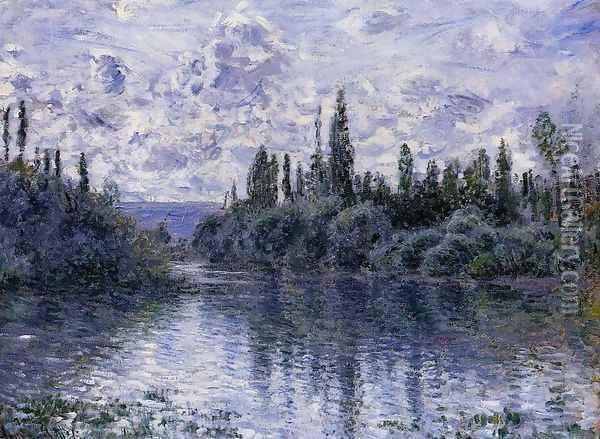 Arm Of The Seine Near Vetheuil Oil Painting - Claude Oscar Monet
