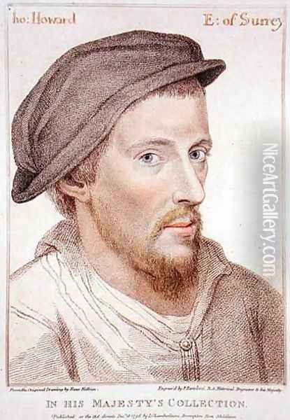 Henry Howard Earl of Surrey 2 Oil Painting - Hans Holbein the Younger