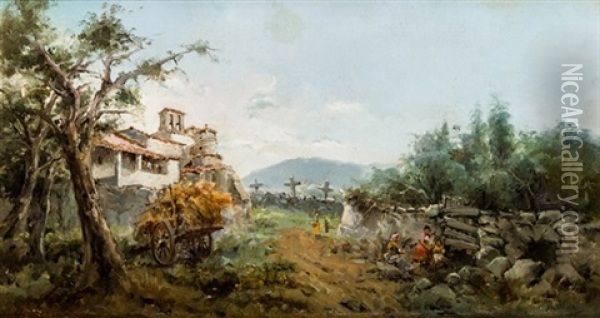 Titulo: Paisaje Oil Painting - Eugenio Oliva Rodrigo