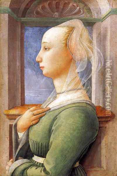 Portrait of a Woman Oil Painting - Filippino Lippi