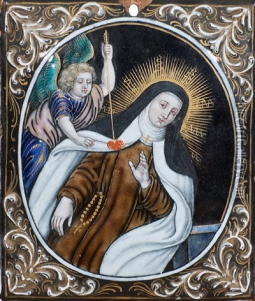 L'extase De Sainte Therese D'avila Oil Painting - Nicolas Laudin the Elder