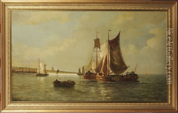 Marine Oil Painting - Louis Etienne Timmermans