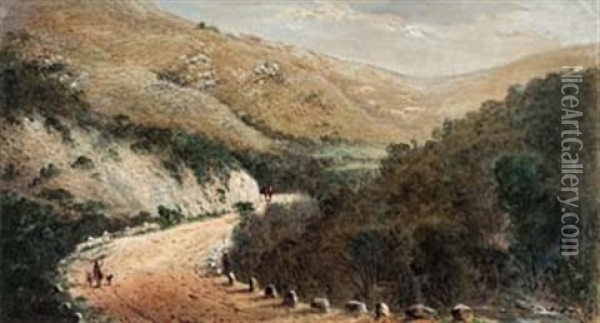 Kloof Near Fort Peddie, South Africa Oil Painting - Frederick Timpson I'Ons