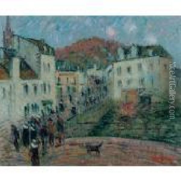 Le Moulin De Pont Aven Oil Painting - Gustave Loiseau