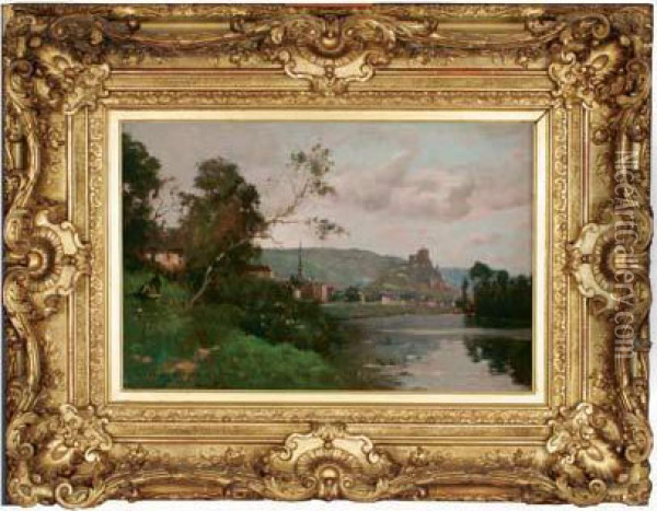 La Seine Pres Des Andelys Oil Painting - Maurice Levis