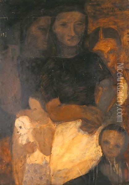 Family 1937 Oil Painting - Maerten Jacobsz Van Heemskerch