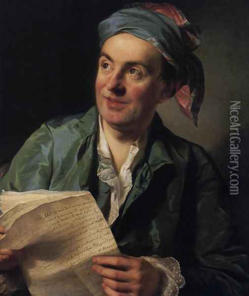 Jean-Francois Marmontel 1767 Oil Painting - Alexander Roslin