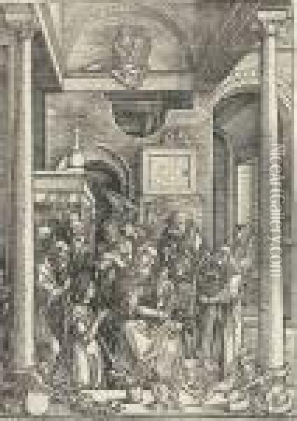 The Glorification Of The Virgin Oil Painting - Albrecht Durer
