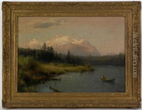 Lake Donner Oil Painting - Herman Herzog