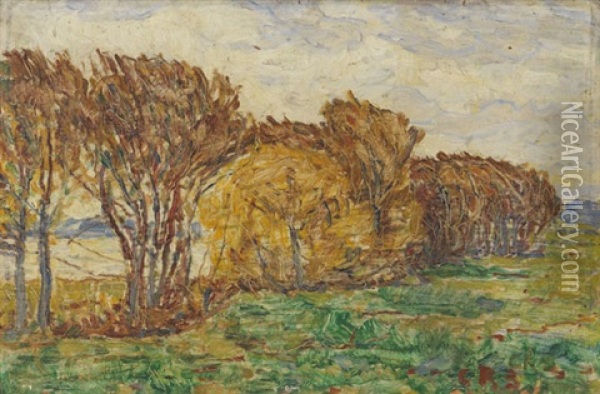 Herbstlandschaft Oil Painting - Christian Rohlfs