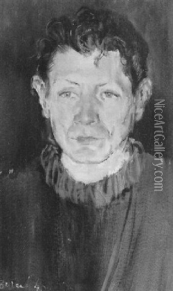 Portrait D'alain Cuny Oil Painting - Christian Berard
