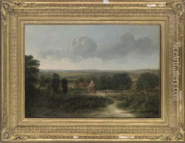 View In Middlesex Oil Painting - Patrick, Peter Nasmyth