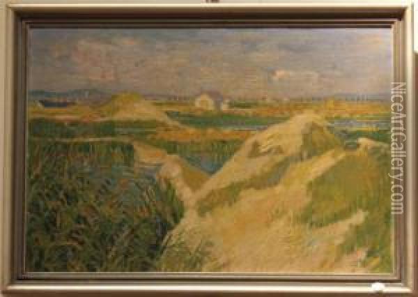 Landschaft Oil Painting - Carl, Karl Wieland
